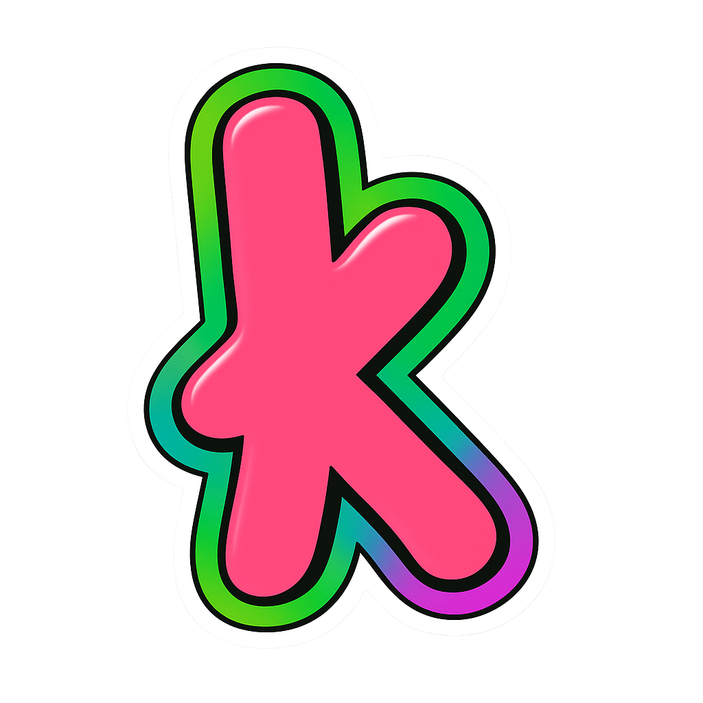 Sticker decoration for August 2023 - Knekte logo